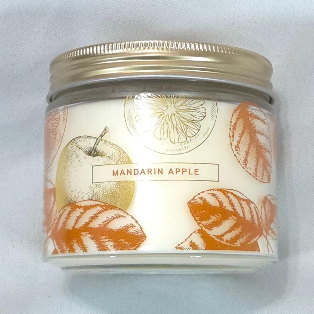 Bellevue Luxury Candles Mandarin Apple 12oz Double Wick Glass Jar Candle